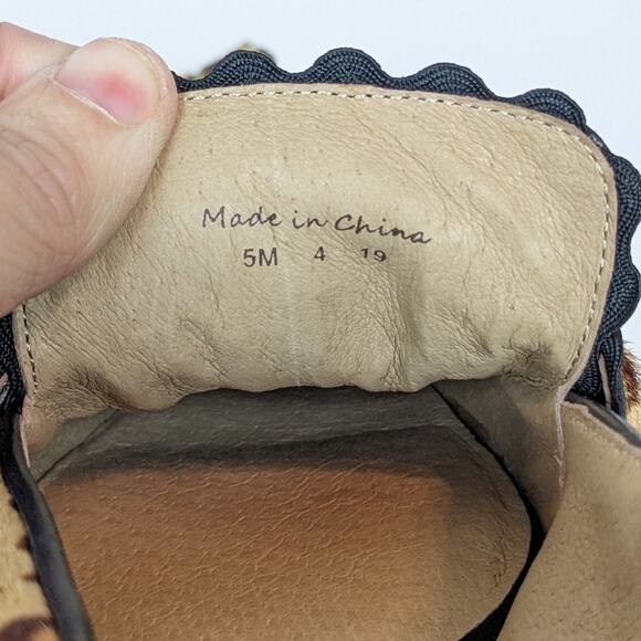 Jack Rogers Holly Leopard Print Haircalf Loafers Size 5 - Picture 10 of 10